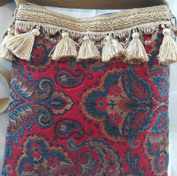 Handmade Artsy Boho Peace & Love Bag - Picture 5 of 9
